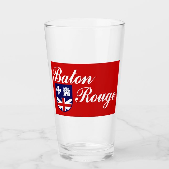 Flag of Baton Rouge (Louisiana) Glass (Front)