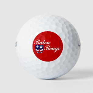 Flag of Baton Rouge, Louisiana Golf Balls
