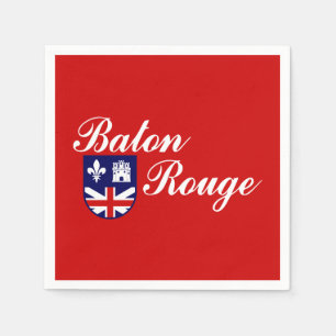 Flag of Baton Rouge, Louisiana Napkins
