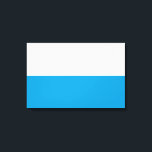 Flag of Bavaria (German State) Canvas Print<br><div class="desc">This design features the flag of Bavaria, which is a landlocked state of Germany, occupying its southeastern corner. Bavaria is the largest German state by land area. Bavaria's main cities are Munich (its capital and largest city), Nuremberg, Augsburg, Regensburg, Würzburg, Ingolstadt, Fürth and Erlangen. Bavarians have traditionally been proud of...</div>