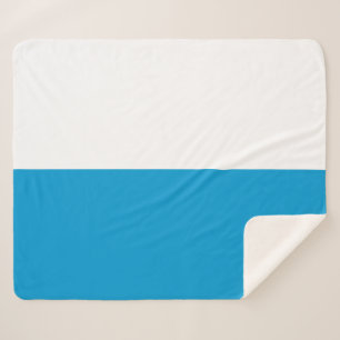 Flag of Bavaria (German State) Sherpa Blanket