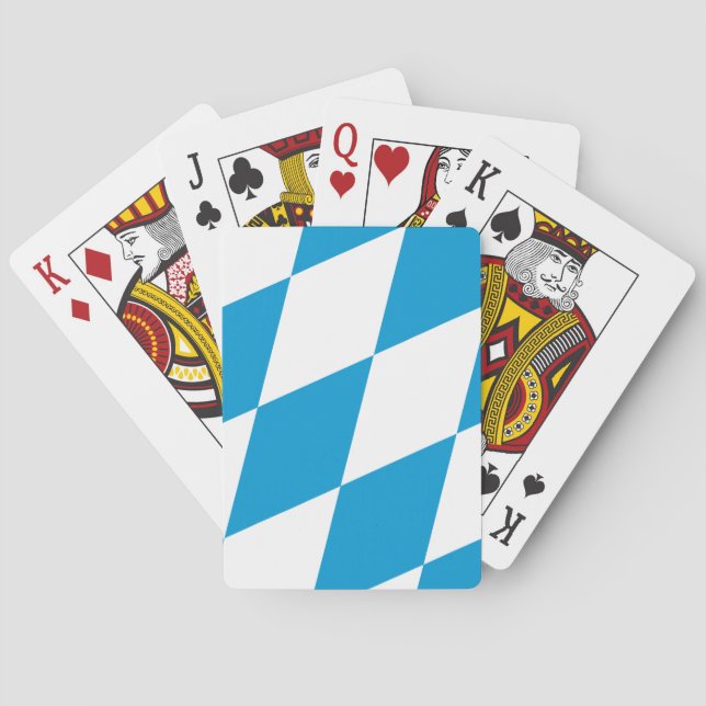 Flag of Bavaria, GERMANY Playing Cards (Back)