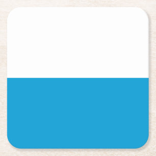 Flag of Bavaria Square Paper Coaster