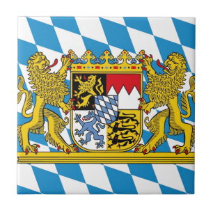Flag of Bavaria Tile