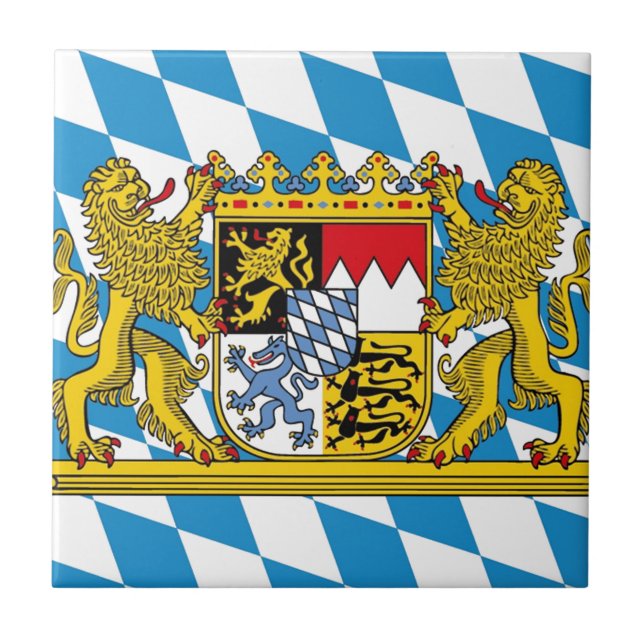 Flag of Bavaria Tile (Front)