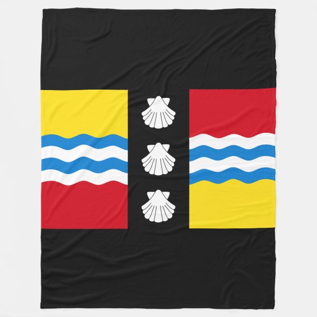 Flag of Bedfordshire Fleece Blanket (Front)