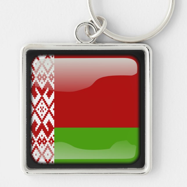 Flag of Belarus Key Ring (Front)