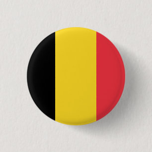 Flag of Belgium 3 Cm Round Badge