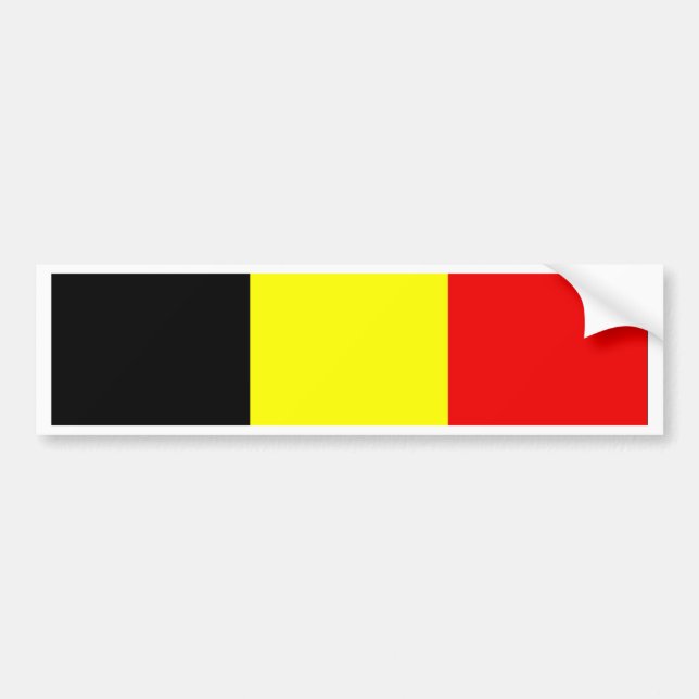 Flag of Belgium Bumper Sticker (Front)