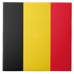 Flag of Belgium Ceramic Tile<br><div class="desc">Flag of Belgium.</div>