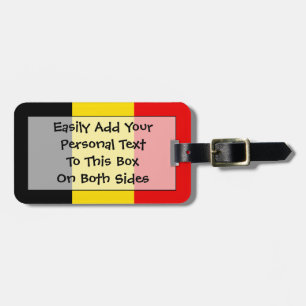 Flag of Belgium Easy ID Personal Luggage Tag