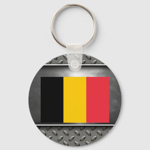 Flag of Belgium Key Ring