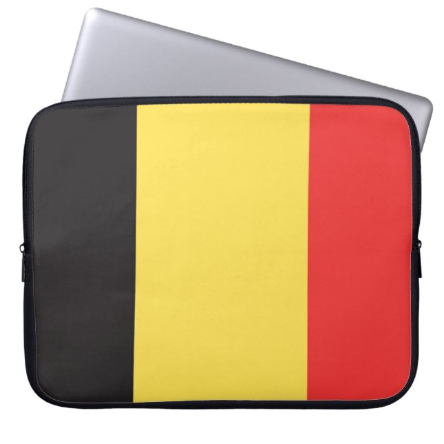 Flag of Belgium Laptop Sleeve (Front)
