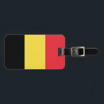 Flag of Belgium Luggage Tag w/ leather strap<br><div class="desc">Flag of Belgium Luggage Tag w/ leather strap</div>