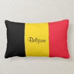 Flag of Belgium Lumbar Cushion<br><div class="desc">Flag of Belgium throw pillow.</div>