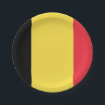Flag of Belgium Paper Plates<br><div class="desc">Flag of Belgium Paper Plates</div>