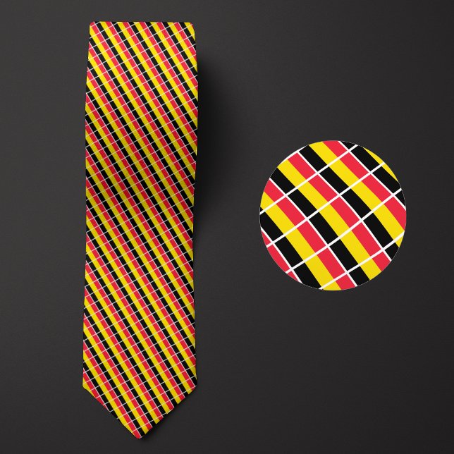 Flag of Belgium Pattern Tie (Creator Uploaded)