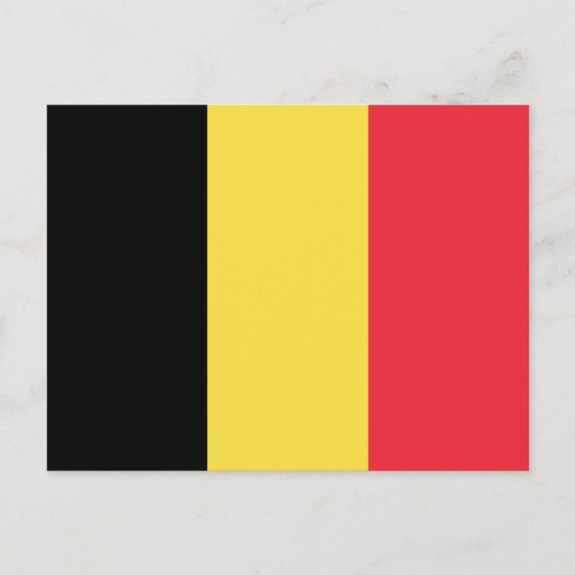 Flag of Belgium Postcard (Front)