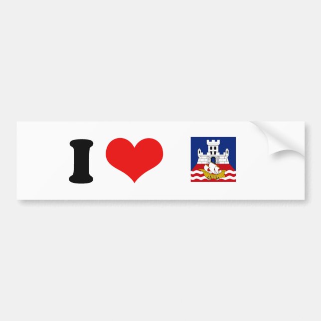 Flag of Belgrade Bumper Sticker (Front)
