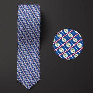 Flag of Belise Pattern Tie