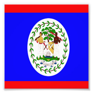 Flag of Belise Photo Print