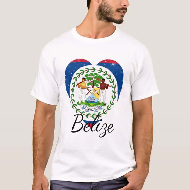Flag of Belise. T-Shirt (Front)