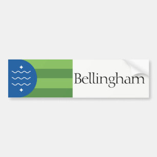 Flag of Bellingham, Washington bumper sticker