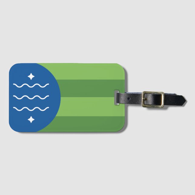 Flag of Bellingham, Washington Luggage Tag (Front Horizontal)
