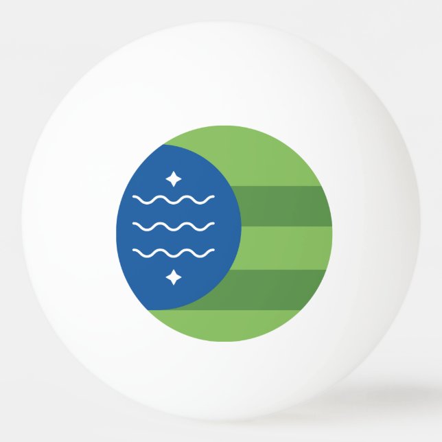 Flag of Bellingham, Washington Ping Pong Ball (Front)
