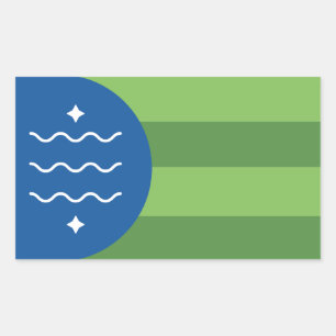 Flag of Bellingham, Washington Rectangular Sticker