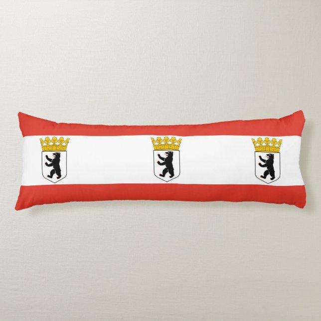 Flag of Berlin Body Pillow (Front)