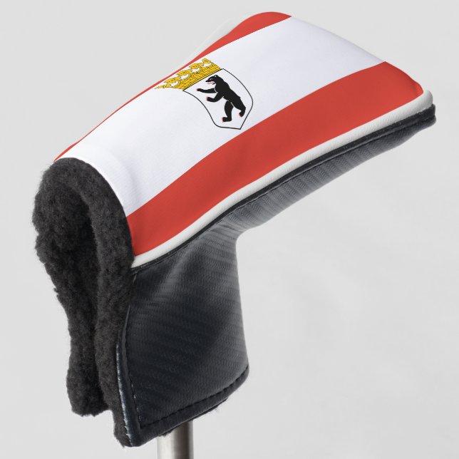 Flag of Berlin Golf Head Cover (3/4 Front)