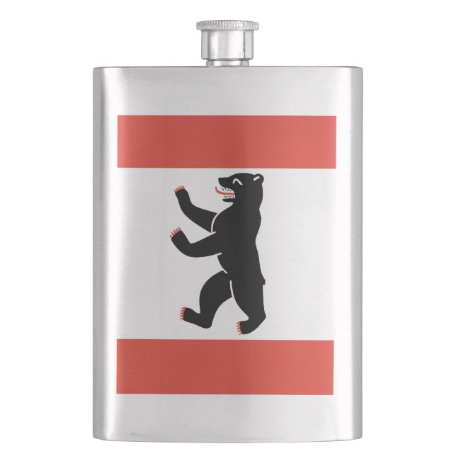 Flag of Berlin Hip Flask (Front)