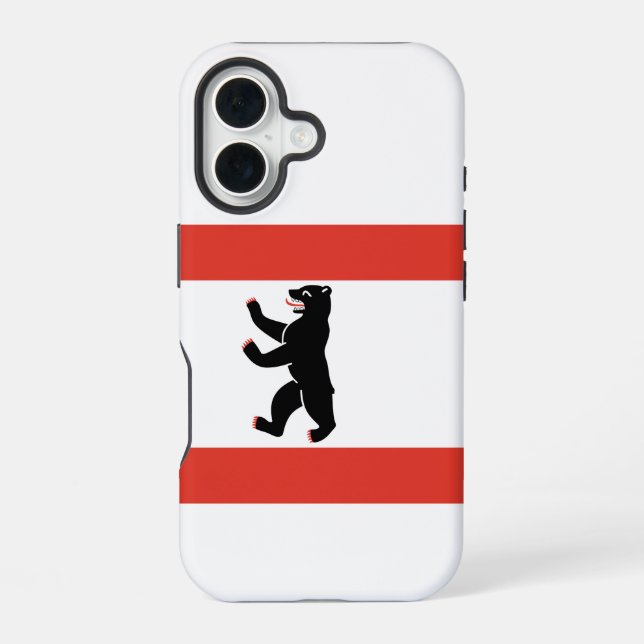 Flag of Berlin iPhone 16 Case (Back)