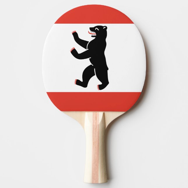 Flag of Berlin Ping-Pong Paddle (Front)
