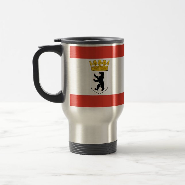 Flag of Berlin Travel Mug (Left)