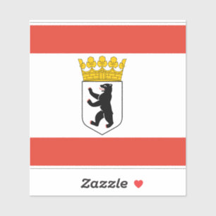 Flag of Berlin Vinyl Sticker