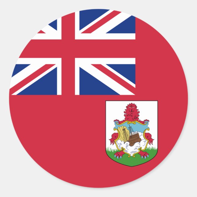 Flag of Bermuda Classic Round Sticker (Front)