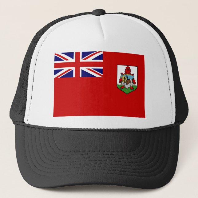 Flag Of Bermuda Truckers Mesh Hat (Front)