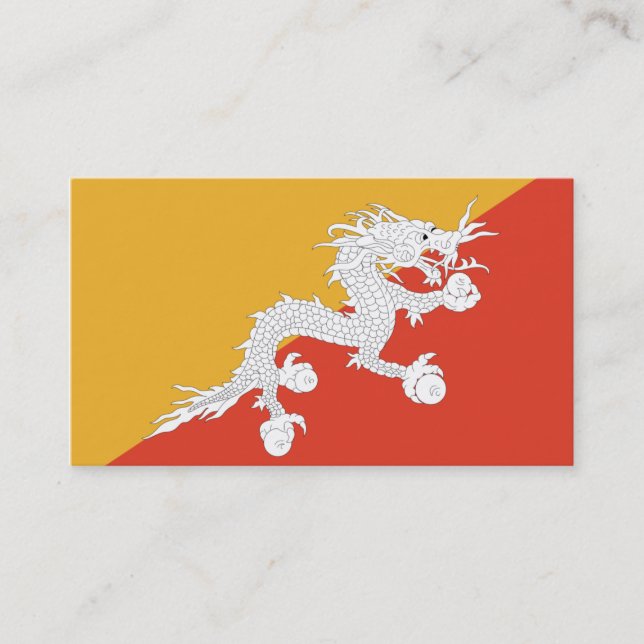 Flag of Bhutan Business Cards (Front)