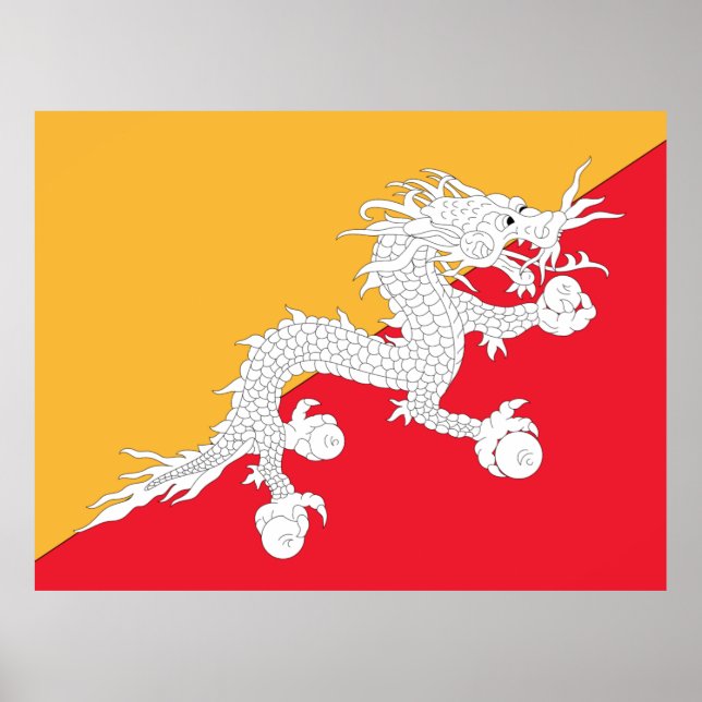 Flag of Bhutan Poster (Front)