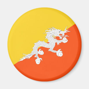 Flag of Bhutan (Thunder Dragon) Magnet