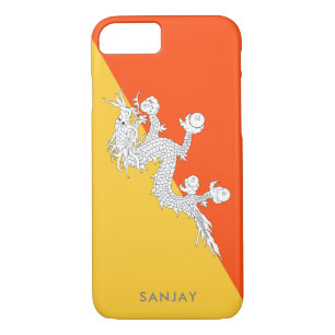 Flag of Bhutan with Custom Name Case-Mate iPhone Case