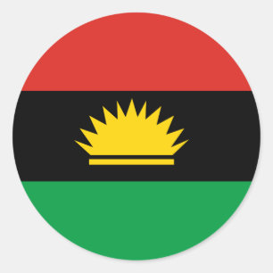 Flag of Biafra (Bịafra) Classic Round Sticker