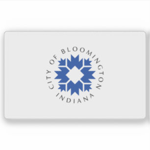 Flag of Bloomington, Indiana, USA