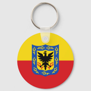 Flag of Bogota, Colombia Key Ring