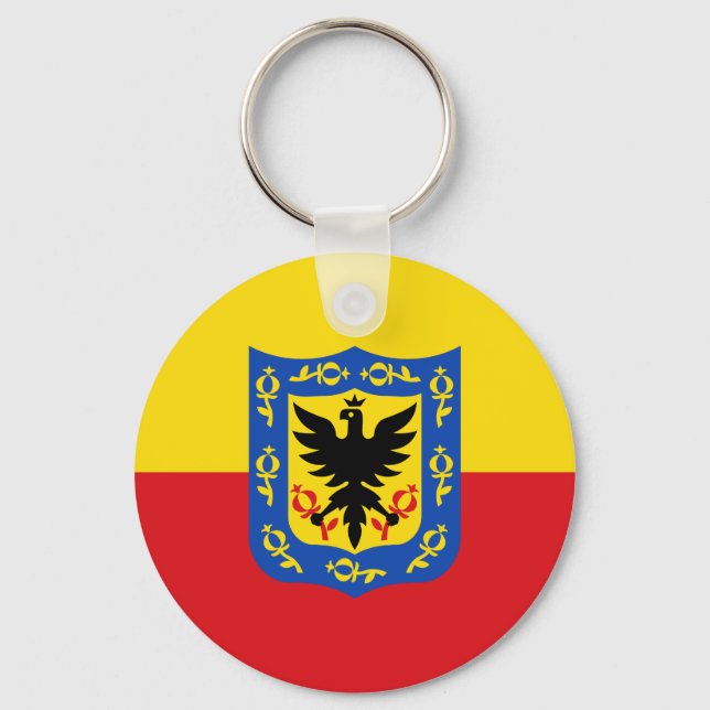 Flag of Bogota, Colombia Key Ring (Front)