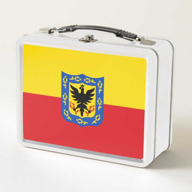Flag of Bogota, Colombia Metal Lunch Box (Front)