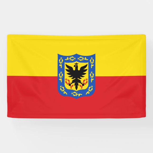 Flag of Bogotá (Colombian Capital City) Banner (Horizontal)