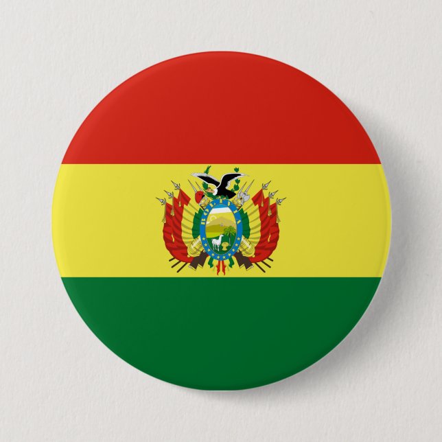 Flag of Bolivia 7.5 Cm Round Badge (Front)